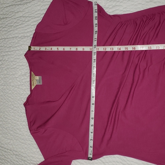 Pink Front Crossed Top. Scrunched - Picture 7 of 10